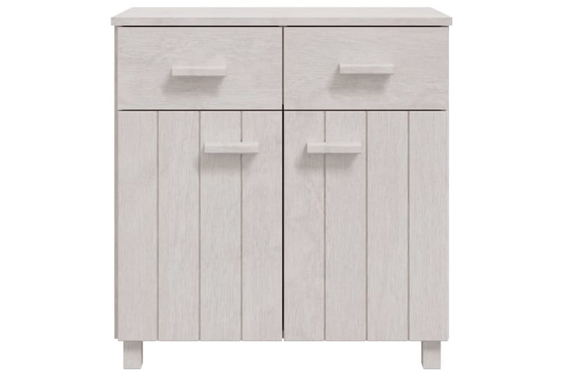 Skjenk hvit 79x40x80 cm heltre furu - Hvit - Oppbevaring - Oppbevaringsmøbler - Sideboard & skjenker