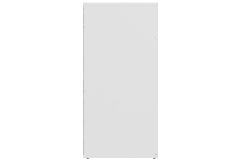 Skjenk hvit 80x36x75 cm sponplate - Hvit - Sideboard & skjenker