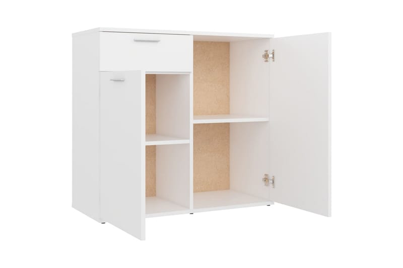 Skjenk hvit 80x36x75 cm sponplate - Hvit - Oppbevaring - Oppbevaringsmøbler - Sideboard & skjenker