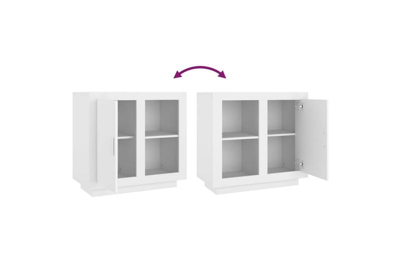 Skjenk hvit 80x40x75 cm - Hvit - Oppbevaring - Oppbevaringsmøbler - Sideboard & skjenker