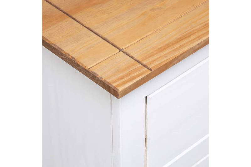 Skjenk hvit 93x40x80 cm heltre furu Panama Range - Hvit - Oppbevaring - Oppbevaringsmøbler - Sideboard & skjenker