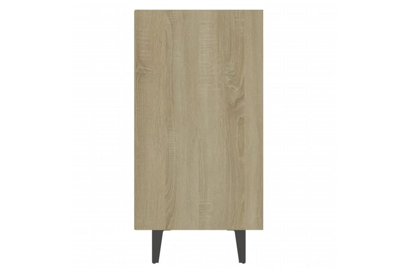 Skjenk hvit og sonoma eik 103,5x35x70 cm sponplate - Hvit - Oppbevaring - Oppbevaringsmøbler - Sideboard & skjenker