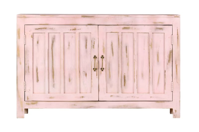 Skjenk lyserosa 110x35x70 cm heltre mango - Oppbevaring - Oppbevaringsmøbler - Sideboard & skjenker