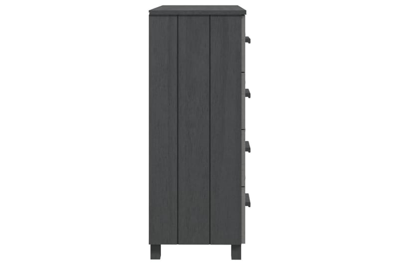 Skjenk mørkegrå 79x40x103,5 cm heltre furu - Grå - Oppbevaring - Oppbevaringsmøbler - Sideboard & skjenker