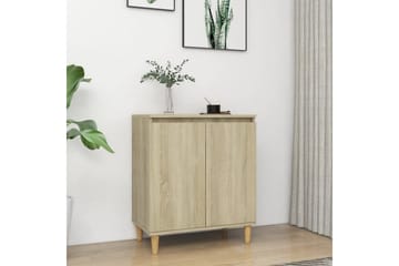Skjenk med ben i heltre sonoma eik 60x35x70 cm sponplate - Brun - Oppbevaring - Oppbevaringsmøbler - Sideboard & skjenker