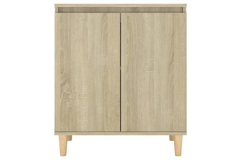 Skjenk med ben i heltre sonoma eik 60x35x70 cm sponplate - Brun - Sideboard & skjenker