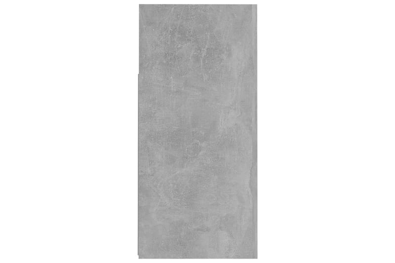 Skjenk med LED-lys betonggrå 80x35x75 cm - Grå - Oppbevaring - Oppbevaringsmøbler - Sideboard & skjenker