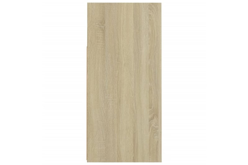 Skjenk med LED-lys sonoma eik 80x35x75 cm - Brun - Oppbevaring - Oppbevaringsmøbler - Sideboard & skjenker