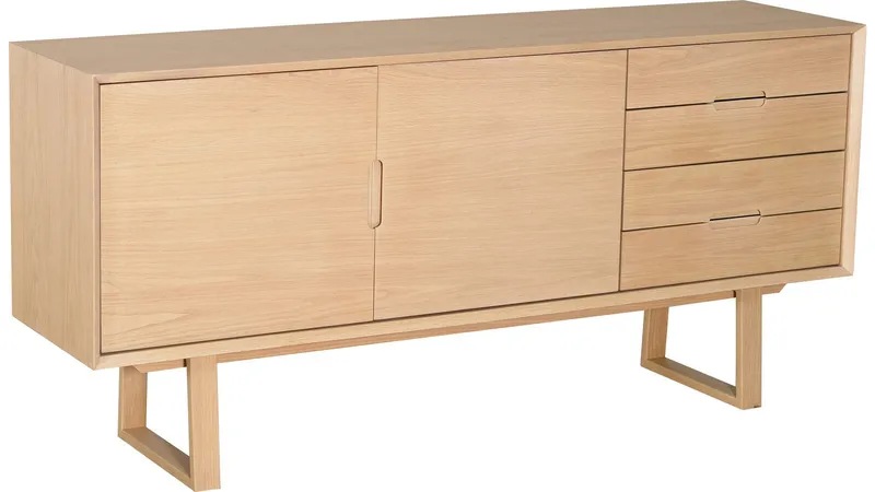 Skjenk Norvik - Brunlakkert, hvitpigmentert eikefiner - Oppbevaring - Oppbevaringsmøbler - Sideboard & skjenker