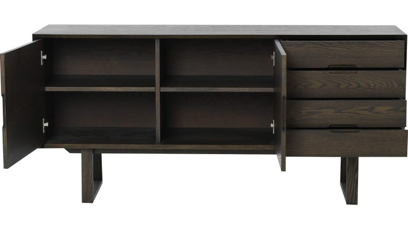 Skjenk Norvik - brunlakkert eikefiner og hvitpigmentert finish - Oppbevaring - Oppbevaringsmøbler - Sideboard & skjenker
