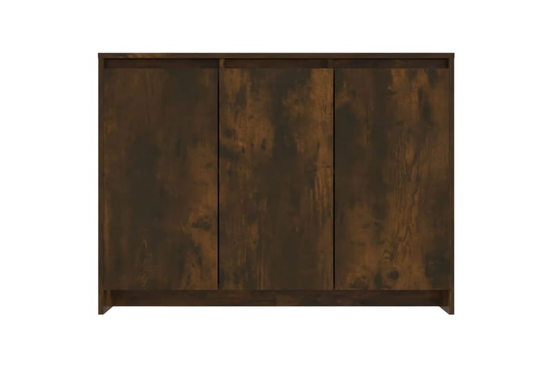 Skjenk røkt eik 102x33x75 cm sponplate - Brun - Sideboard & skjenker