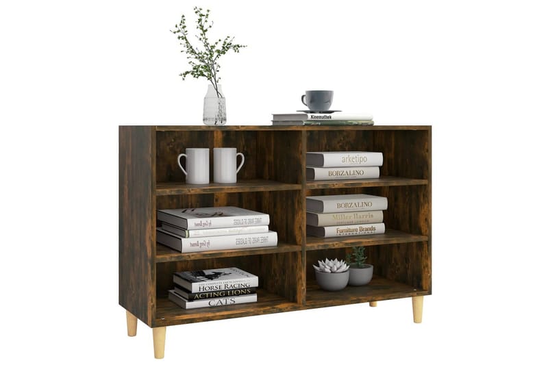 Skjenk røkt eik 103,5x35x70 cm sponplate - Brun - Oppbevaring - Oppbevaringsmøbler - Sideboard & skjenker