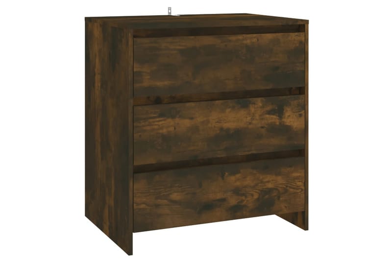 Skjenk røkt eik 70x41x75 cm sponplate - Brun - Sideboard & skjenker