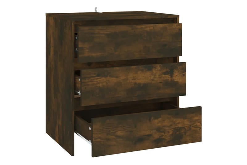 Skjenk røkt eik 70x41x75 cm sponplate - Brun - Oppbevaring - Oppbevaringsmøbler - Sideboard & skjenker