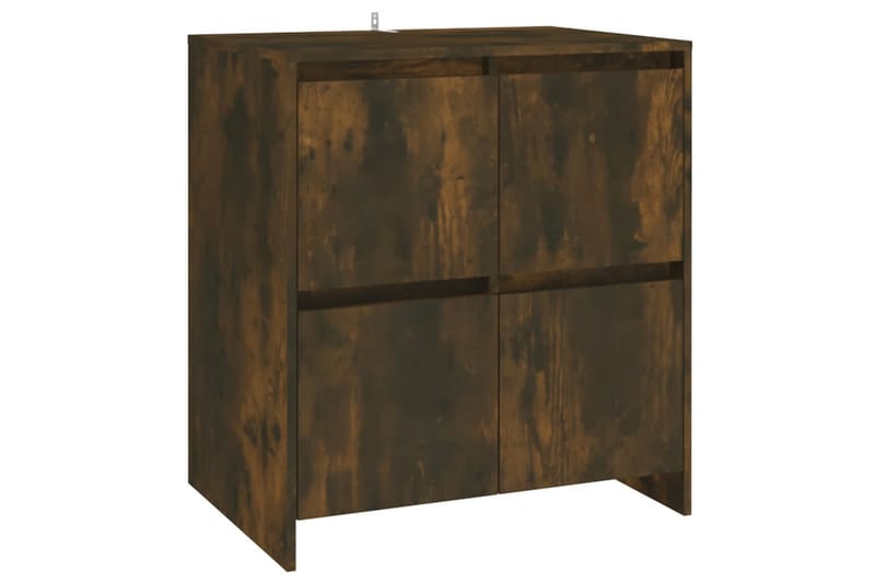 Skjenk røkt eik 70x41x75 cm sponplate - Brun - Sideboard & skjenker