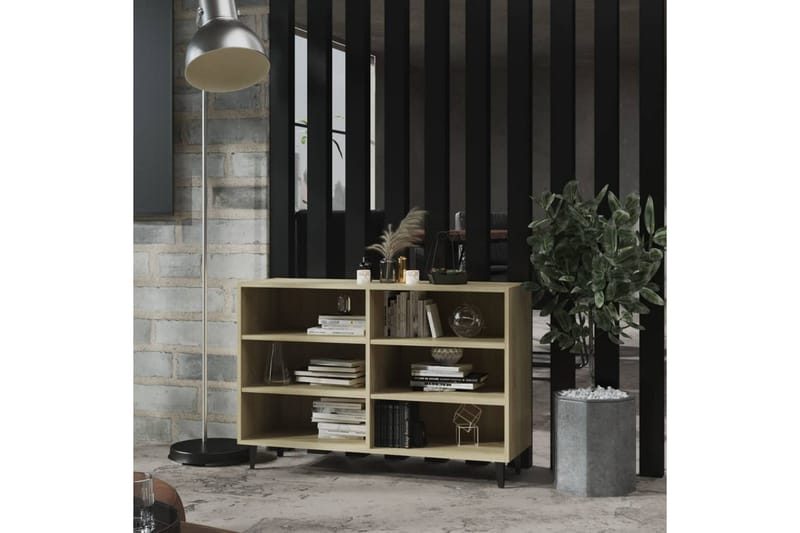 Skjenk sonoma eik 103,5x35x70 cm sponplate - Brun - Oppbevaring - Oppbevaringsmøbler - Sideboard & skjenker