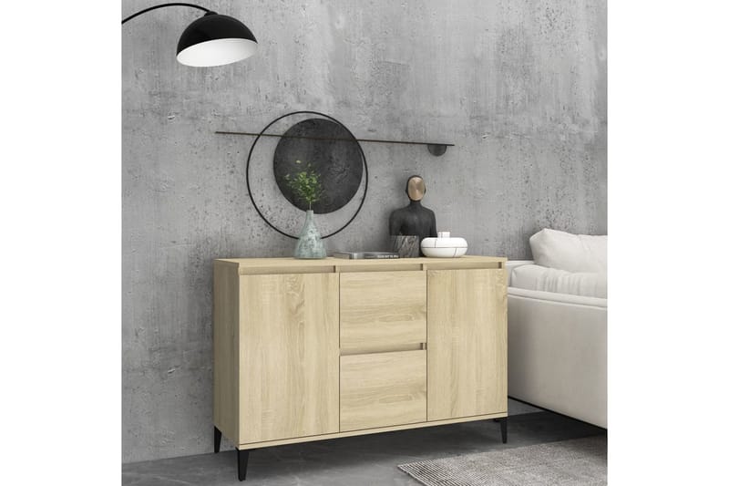 Skjenk sonoma eik 104x35x70 cm sponplate - Brun - Oppbevaring - Oppbevaringsmøbler - Sideboard & skjenker
