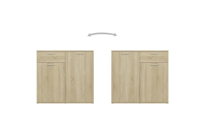 Skjenk sonoma eik 160x36x75 cm sponplate - Brun - Oppbevaring - Oppbevaringsmøbler - Sideboard & skjenker