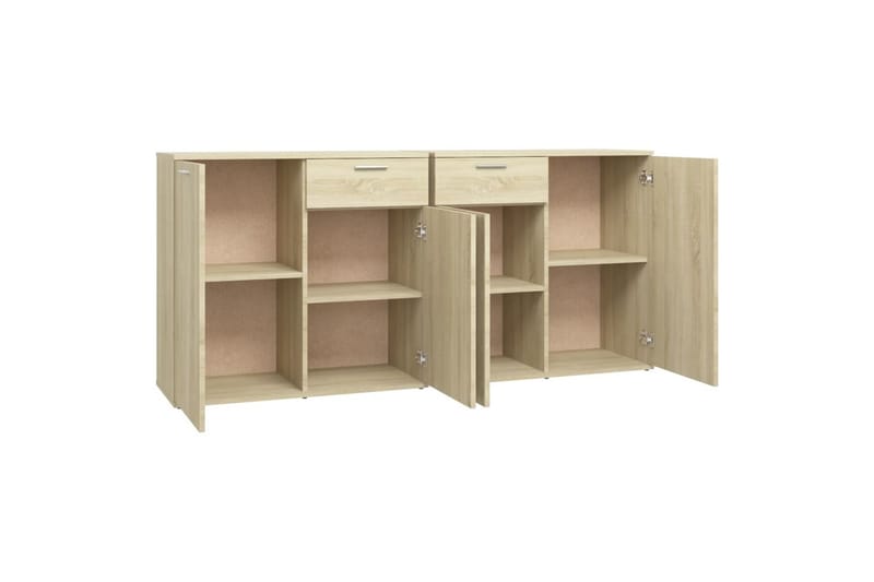 Skjenk sonoma eik 160x36x75 cm sponplate - Brun - Oppbevaring - Oppbevaringsmøbler - Sideboard & skjenker