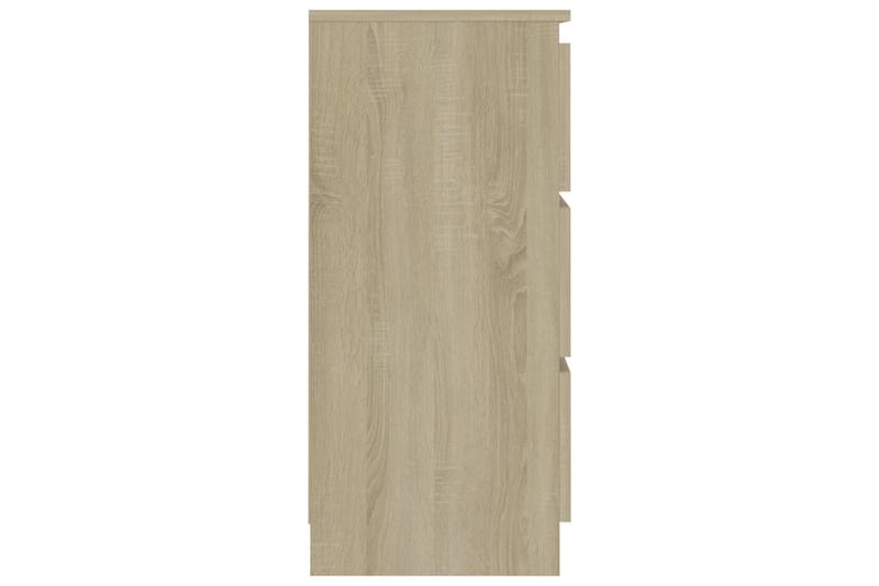 Skjenk sonoma eik 60x35x76 cm sponplate - Brun - Sideboard & skjenker