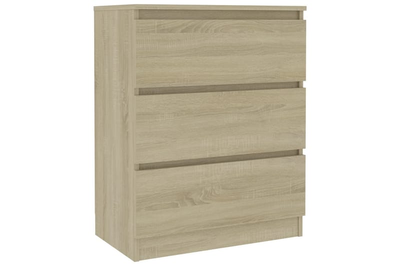 Skjenk sonoma eik 60x35x76 cm sponplate - Brun - Sideboard & skjenker