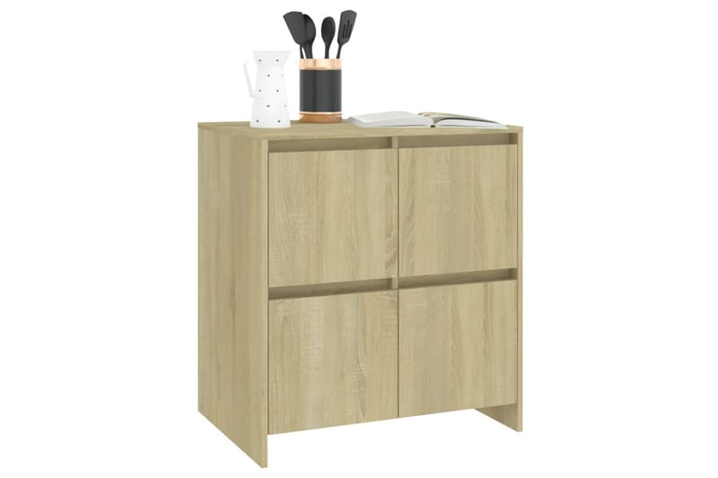 Skjenk sonoma eik 70x41x75 cm sponplate - Brun - Sideboard & skjenker