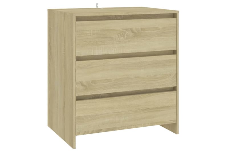 Skjenk sonoma eik 70x41x75 cm sponplate - Brun - Sideboard & skjenker