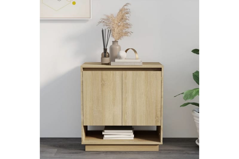 Skjenk sonoma eik 70x41x75 cm sponplate - Brun - Oppbevaring - Oppbevaringsmøbler - Sideboard & skjenker