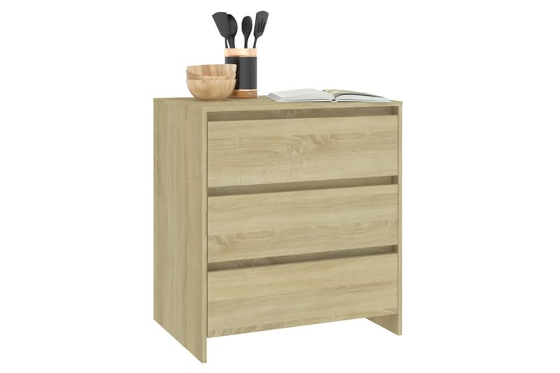 Skjenk sonoma eik 70x41x75 cm sponplate - Brun - Oppbevaring - Oppbevaringsmøbler - Sideboard & skjenker