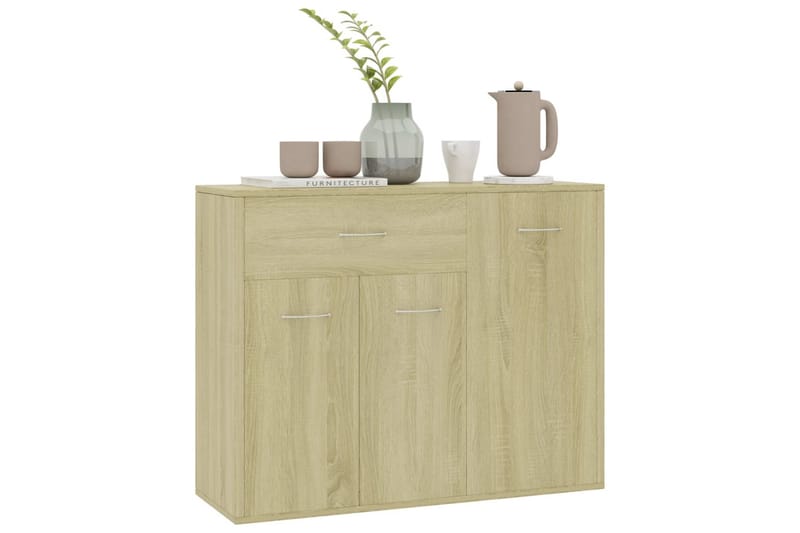 Skjenk sonoma eik 88x30x70 cm sponplate - Oppbevaring - Oppbevaringsmøbler - Sideboard & skjenker