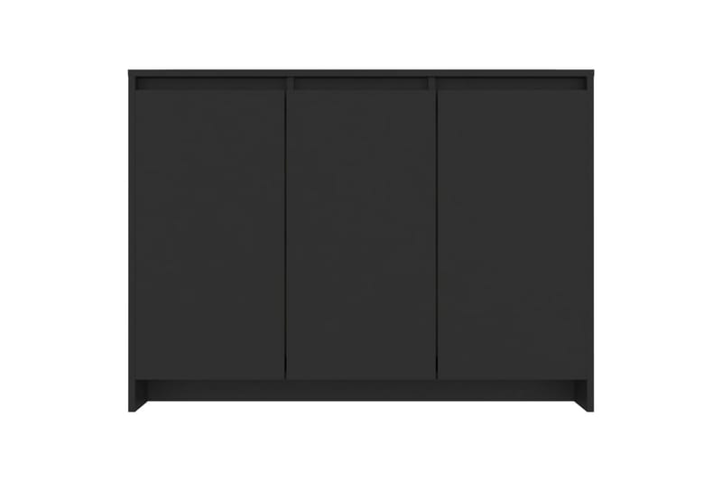 Skjenk svart 102x33x75 cm sponplate - Svart - Oppbevaring - Oppbevaringsmøbler - Sideboard & skjenker