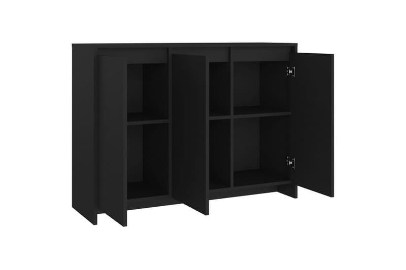 Skjenk svart 102x33x75 cm sponplate - Svart - Oppbevaring - Oppbevaringsmøbler - Sideboard & skjenker
