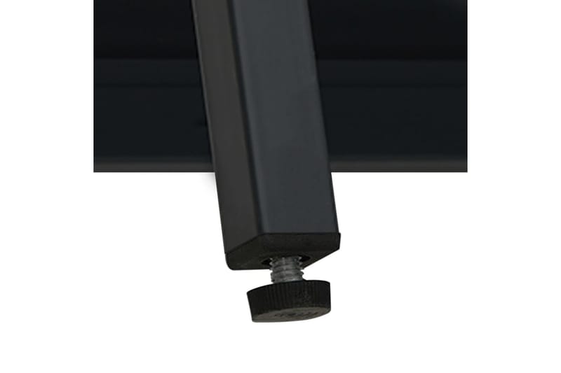 Skjenk svart 105x35x70 cm stål og glass - Svart - Sideboard & skjenker