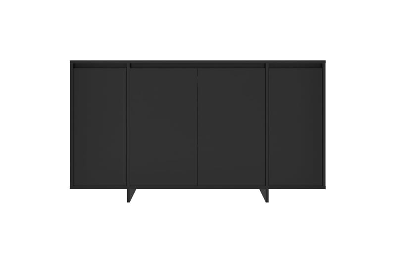 Skjenk svart 135x41x75 cm sponplate - Svart - Sideboard & skjenker