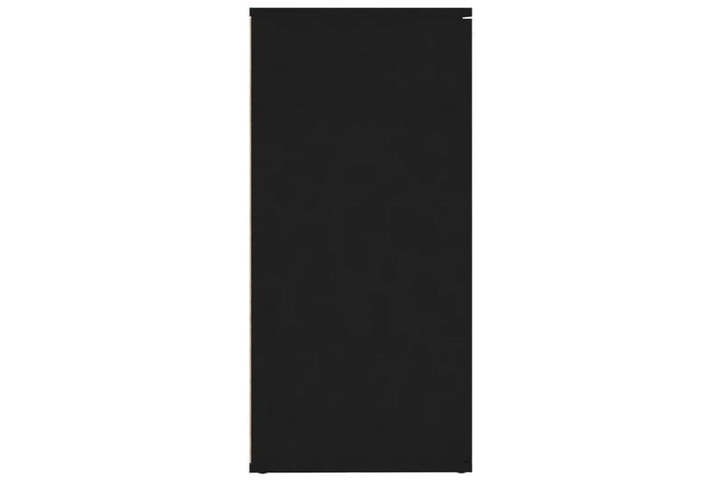 Skjenk svart 160x36x75 cm sponplate - Svart - Sideboard & skjenker