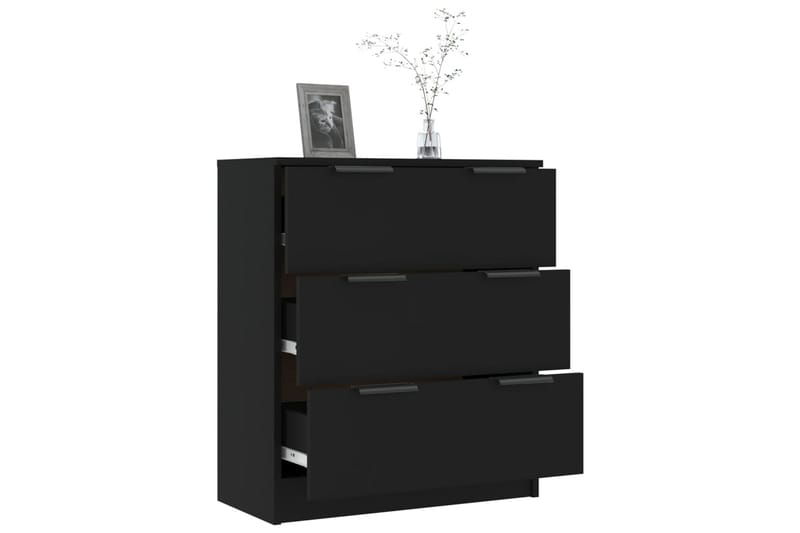 Skjenk svart 60x30x70 cm konstruert tre - Svart - Oppbevaring - Oppbevaringsmøbler - Sideboard & skjenker