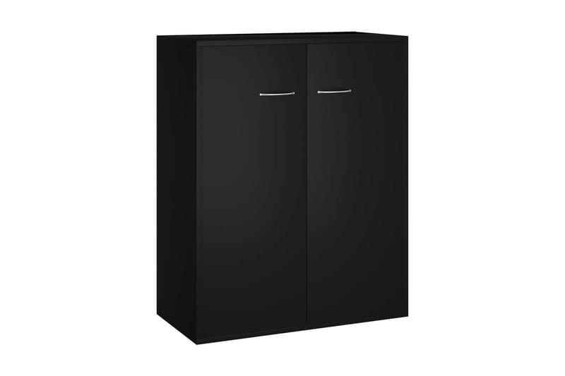 Skjenk svart 60x30x75 cm sponplate - Oppbevaring - Oppbevaringsmøbler - Sideboard & skjenker