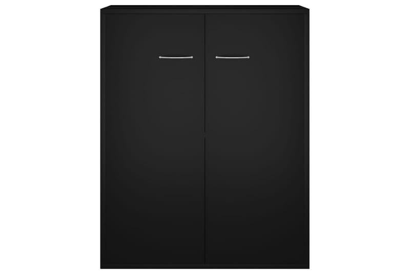 Skjenk svart 60x30x75 cm sponplate - Oppbevaring - Oppbevaringsmøbler - Sideboard & skjenker