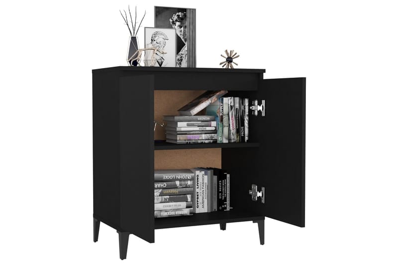 Skjenk svart 60x35x70 cm sponplate - Svart - Oppbevaring - Oppbevaringsmøbler - Sideboard & skjenker