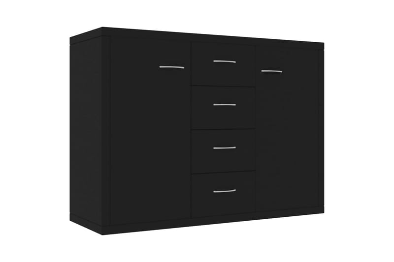 Skjenk svart 88x30x65 cm sponplate - Svart - Oppbevaring - Oppbevaringsmøbler - Sideboard & skjenker