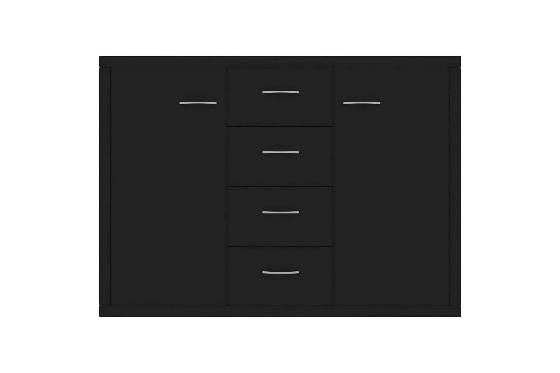 Skjenk svart 88x30x65 cm sponplate - Svart - Oppbevaring - Oppbevaringsmøbler - Sideboard & skjenker