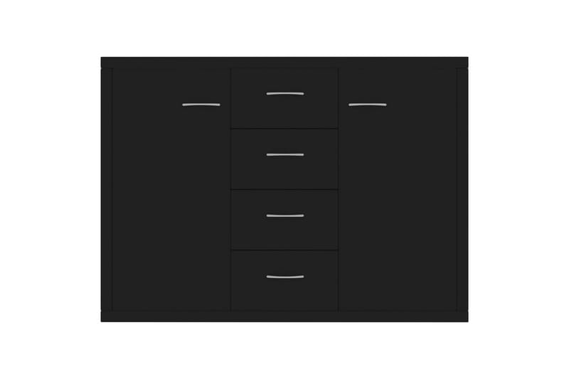 Skjenk svart 88x30x65 cm sponplate - Svart - Sideboard & skjenker
