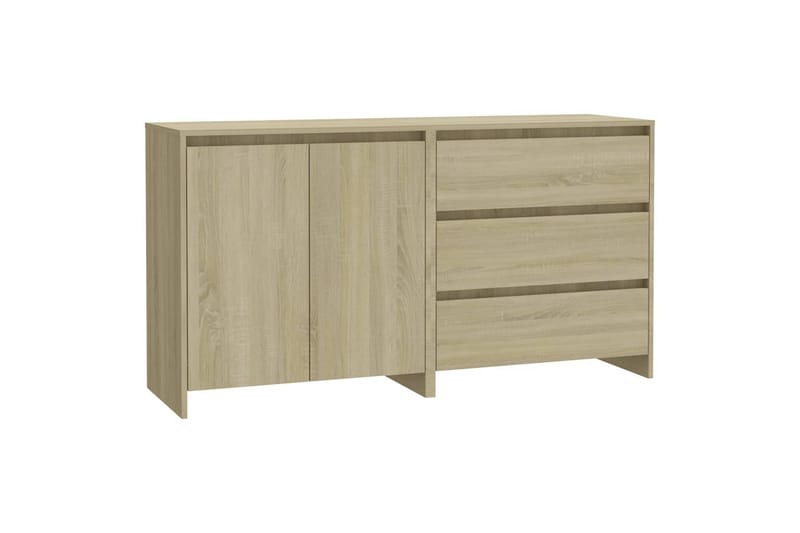 Skjenker 2 stk sonoma eik konstruert tre - Beige - Oppbevaring - Oppbevaringsmøbler - Sideboard & skjenker