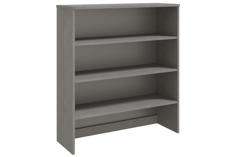 Skjenketopp lysegrå 90x30x100 cm heltre furu - Grå - Oppbevaring - Oppbevaringsmøbler - Sideboard & skjenker
