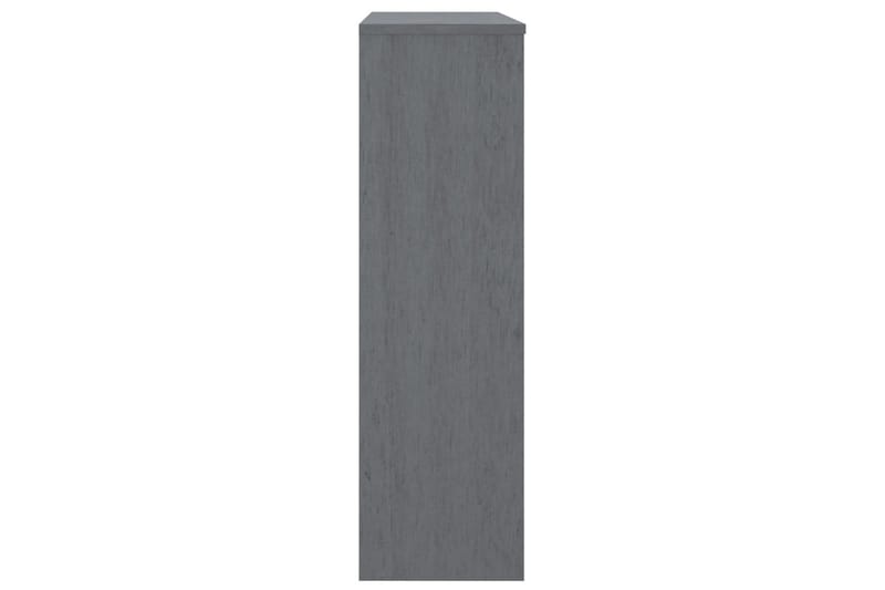 Skjenketopp mørkegrå 90x30x100 cm heltre furu - Grå - Sideboard & skjenker