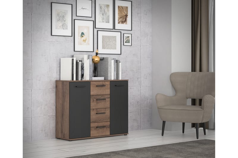 Sredets Sideboard 34x105 cm - Brun/Svart - Oppbevaring - Oppbevaringsmøbler - Sideboard & skjenker