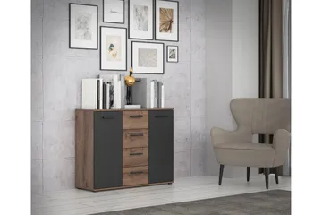 Sredets Sideboard 34x105 cm - Brun/Svart - Oppbevaring - Oppbevaringsmøbler - Sideboard & skjenker