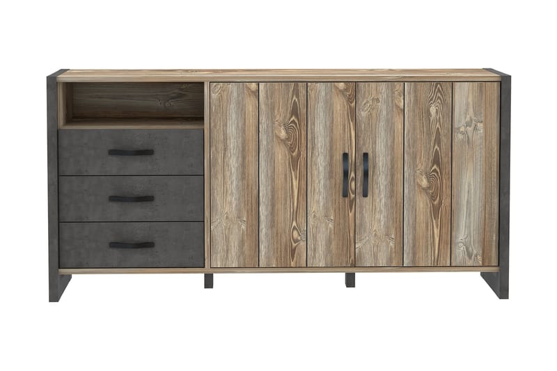 Strumica Sideboard 43x190 cm - Brun/Grå - Oppbevaring - Oppbevaringsmøbler - Sideboard & skjenker