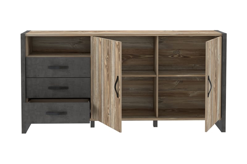 Strumica Sideboard 43x190 cm - Brun/Grå - Oppbevaring - Oppbevaringsmøbler - Sideboard & skjenker