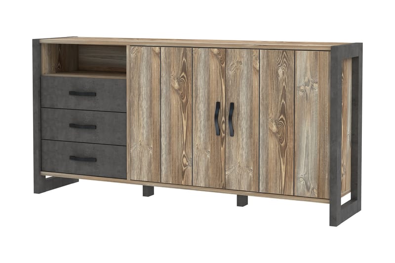 Strumica Sideboard 43x190 cm - Brun/Grå - Oppbevaring - Oppbevaringsmøbler - Sideboard & skjenker